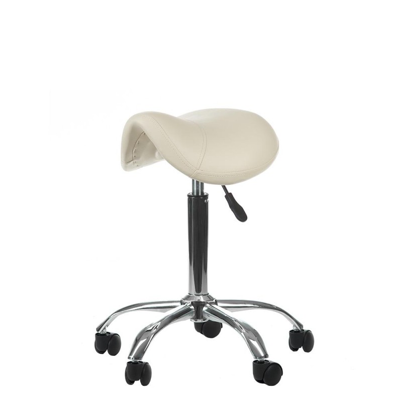 Eco-leather salon rolling stool